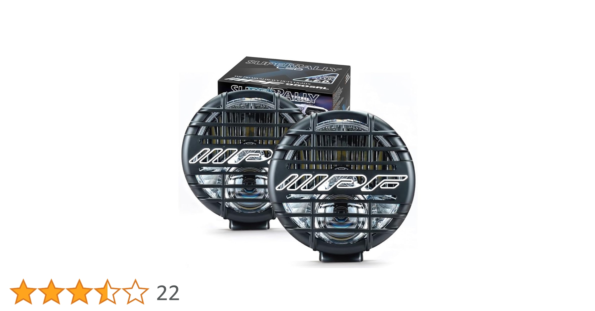 IPF 950スーパーラリー LEDランプ丸形直径163mmストーンガード付新品 Amazon | IPF フォグランプ LED 丸形 直径163mm 1100lm(110,000